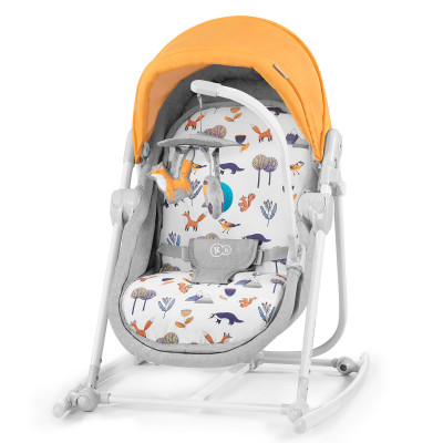 Шезлонг-качалка 5в1 KiderKraft Nola Forest Yellow