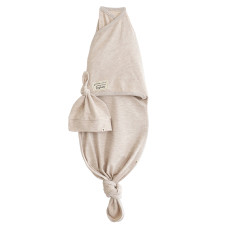 Комплект MagBaby Casper Beige: безрозмірна європелюшка та шапка Комплект MagBaby Casper Beige: безрозмірна європелюшка та шапка