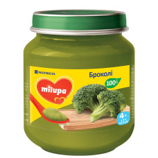 Овочеве пюре Milupa Броколі, з 4 міс., 125 г