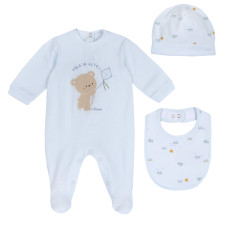 Комплект Claudio: комбінезон, шапка та слинявчик