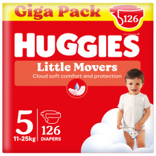 Підгузки Huggies Little Movers, розмір 5, 11-25 кг, 126 шт.