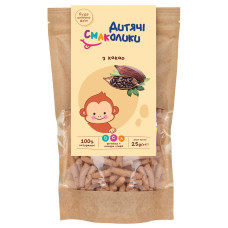 Палички неглазуровані Дитячі Смаколики Шоколадні з солодкою стевією, з 36 міс., 25 г