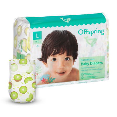 Підгузки Offspring Hairykiwi, розмір L, 9-13 кг, 36 шт. Підгузки Offspring Hairykiwi, розмір L, 9-13 кг, 36 шт.