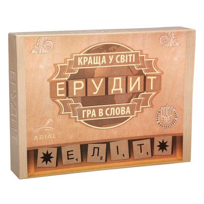 Настільна гра Ерудит елітна версія українською мовою Arial (4820059910220)