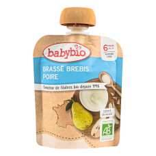 Органічне молочне пюре Babybio з овечого молока, з грушею, з 6 міс., 85 г Органічне молочне пюре Babybio з овечого молока, з грушею, з 6 міс., 85 г