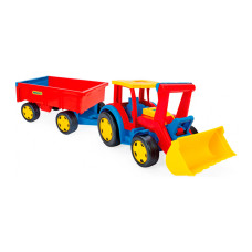 Трактор Wader Гігант із причепом і ковшем (66300)