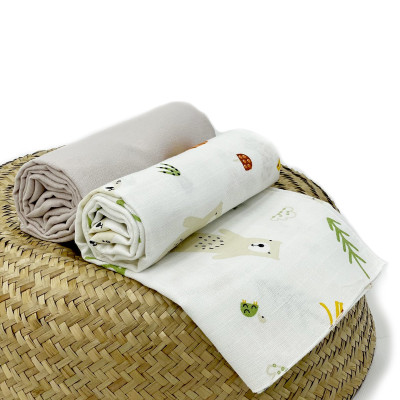 Набір пелюшок Piccolino Safari: фланель і муслін, 80 х100 см в Чернигове