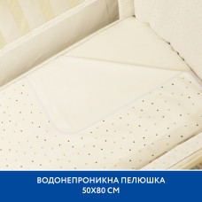 Непромокаюча пелюшка Piccolino Hearts, 50х80 см, поплін