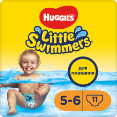 Підгузки-трусики для плавання Huggies Little Swimmers, розмір 5-6, 12-18 кг, 11 шт.