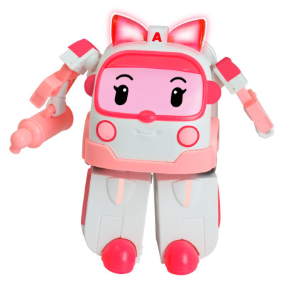 Іграшка Robocar Poli Ембер трансформер з підсвічуванням (83095) Іграшка Robocar Poli Ембер трансформер з підсвічуванням (83095)