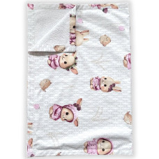 Непромокаюча пелюшка Krako Pink Bunnies, 70х100 см Непромокаюча пелюшка Krako Pink Bunnies, 70х100 см