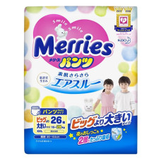 Підгузки-трусики Merries, розмір XXL, 15-28 кг, 26 шт