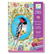 Набір для малювання блискітками DJECO Птиці з блискітками (DJ09501) Набір для малювання блискітками DJECO Птиці з блискітками (DJ09501)