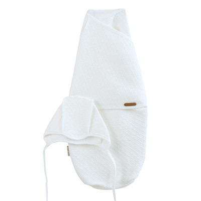 Комплект MagBaby Kapitone Milky: європелюшка на липучці та шапка Комплект MagBaby Kapitone Milky: європелюшка на липучці та шапка