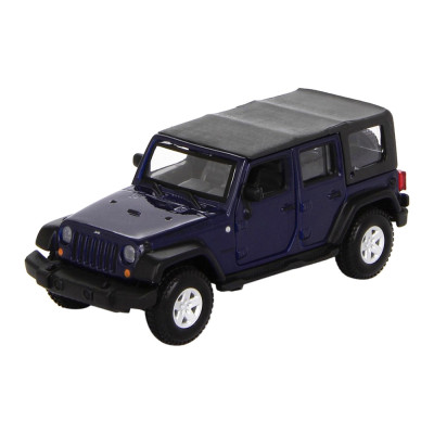 Автомодель Bburago Jeep wrangler ulimited rubicon темно-синий металлик (18-43012 met dark blue)