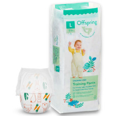 Підгузки-трусики Offspring Hugs Bunny, розмір L, 9-14 кг, 36 шт.