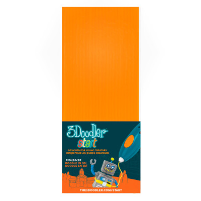 Набір стрижнів для 3D-ручки 3Doodler Start Помаранчевий (3DS-ECO06-ORANGE-24) Набір стрижнів для 3D-ручки 3Doodler Start Помаранчевий (3DS-ECO06-ORANGE-24)