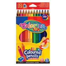 Олівці кольорові Colorino Jumbo 17.5 см з точила 12 кольорів (15530PTR / 1)