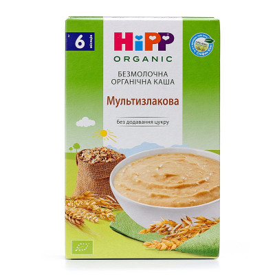 Органічна безмолочна каша HiPP Мультизлакова, з 6 міс., 200 г в Житомире