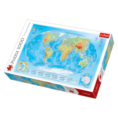 Пазли Trefl Мапа світу 1000 елементів (10463)