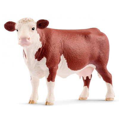 Пластикова фігурка Schleich Герефордська корова 13,8 х 4 х 7,9 см (13867) Пластикова фігурка Schleich Герефордська корова 13,8 х 4 х 7,9 см (13867)