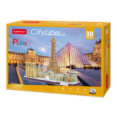 Конструктор 3D Cubic Fun City line Paris (MC254h)