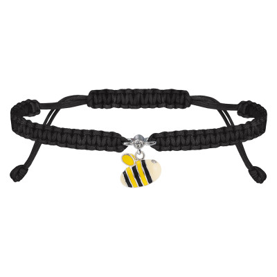 Браслет UMa&UMi Бджола срібло чорний (9658972324887) в Тернополе