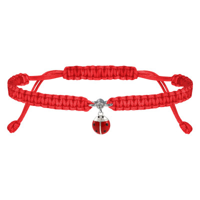 Браслет UMa&UMi Божа корівка срібло червоний (3034215777409) в Чернигове