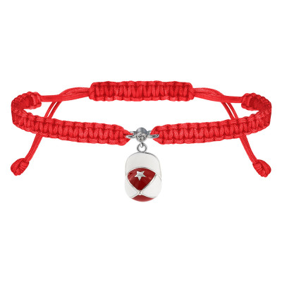 Браслет UMa&UMi Кепка срібло червоний (4023762139470) в Запорожье Браслет UMa&UMi Кепка срібло червоний (4023762139470) в Запорожье