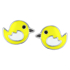 Сережки UMa&UMi Пташка срібло жовті (8868575999202)