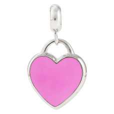Кулон UMa&UMi Серце срібло рожевий (2305450865048)