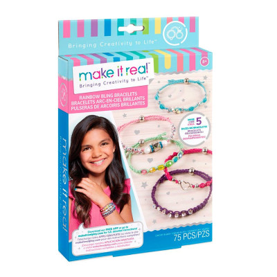 Набір для створення шарм-браслетів Make it Real Яскрава веселка (MR1206)
