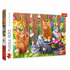 Пазл Trefl Котики в саду 500 деталей (37326)