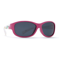 Сонцезахисні окуляри INVU Спортивні рожево-білі з квіточками (2405K_K)