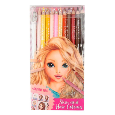 Цветные карандаши Top Model Skin and hair colours 12 шт (45678)