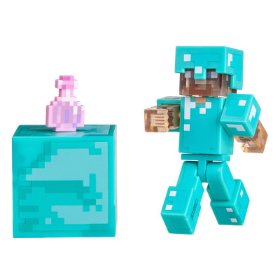 Фігурка Jazwares Minecraft серія 4 Стів із зіллям невидимості (19976M)