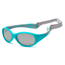 Сонцезахисні окуляри Koolsun Flex бірюзово-сірі до 6 років (KS-FLAG003)