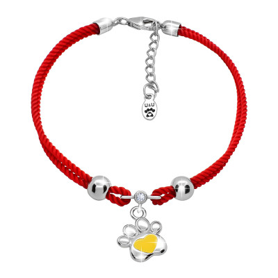 Браслет на ланцюжку UMa&UMi Лапка із жовтим сердечком (7969649622888) в Одессе Браслет на ланцюжку UMa&UMi Лапка із жовтим сердечком (7969649622888) в Одессе