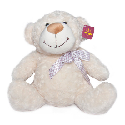 Ведмідь GRAND білий з бантом 40 см (4002GMB) в Чернигове