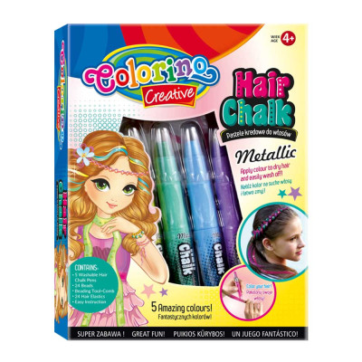 Крейда Colorino 5 кольорів для волосся металізована (37046PTR) в Ивано-Франковске Крейда Colorino 5 кольорів для волосся металізована (37046PTR) в Ивано-Франковске