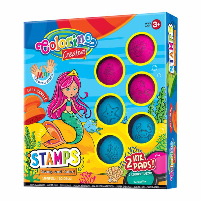 Набір штампів Colorino Русалка 6 штампів 2 подушечки (36704PTR)