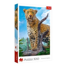 Пазли Trefl Дикий леопард 500 шт (37332)