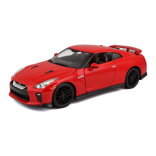 Автомодель Bburago Nissan GT-R червона металева 1:24 (18-21082/18-21082-1)