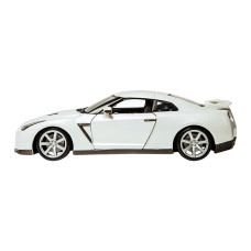 Автомодель Bburago Nissan GT-R білий металік металева 1:24 (18-21082/18-21082-2)