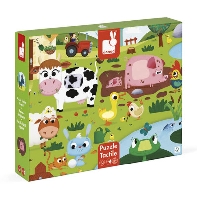 Пазл тактильний Janod Тварини на фермі 20 елементів (J02772) в Луцке Пазл тактильний Janod Тварини на фермі 20 елементів (J02772) в Луцке