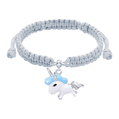 Браслет UMa&UMi Сірий із блакитним єдинорогом (4154715451520) в Чернигове
