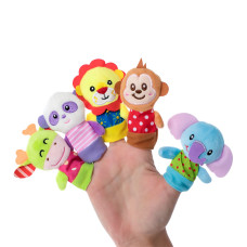 Набір іграшок Baby team Веселі звірятка на пальці (8715)