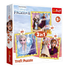 Пазли Trefl Frozen 2 Сила Анни та Ельзи 3 в 1 (34847)