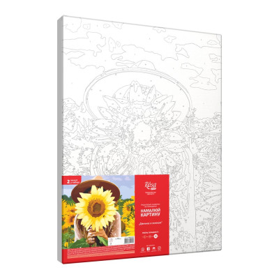 Набір для малювання Rosa Дівчина з соняшником живопис за номерами (N00013229) Набір для малювання Rosa Дівчина з соняшником живопис за номерами (N00013229)