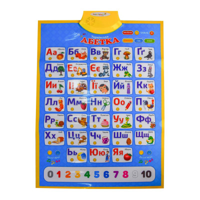 Інтерактивний плакат Країна іграшок Абетка Крок до школи українською (PL-719-57) в Одессе